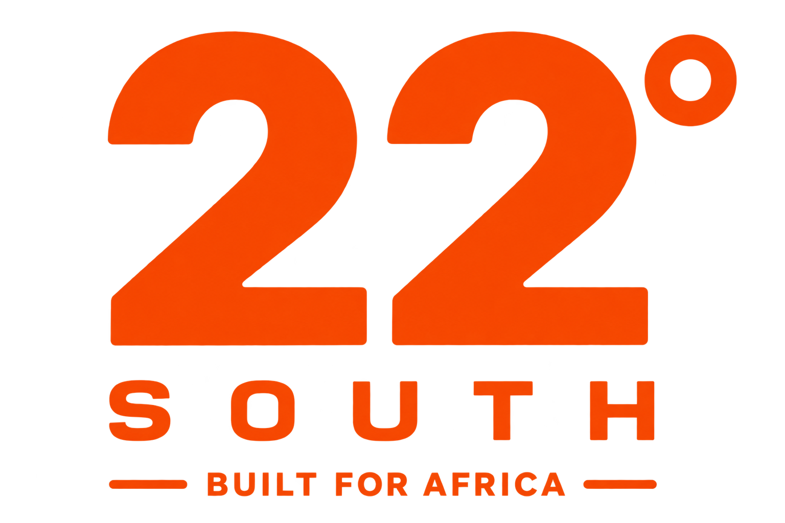 22 degrees south